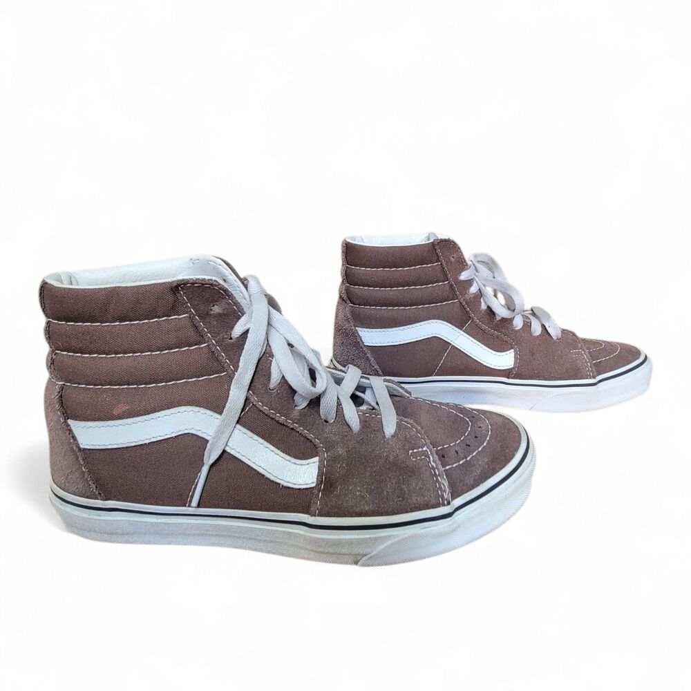 Vans Color Theory SK8-Hi Sneakers Women's 9 Suede Walnut Brown Skater Shoes